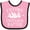 Pink and Black, variant on Inktastic Whitewater Rafting Water Sports Boys or Girls Baby Bib