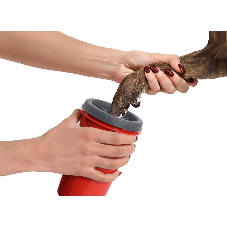 Dexas MudBuster Paw Washer for Dogs, Red photo 6
