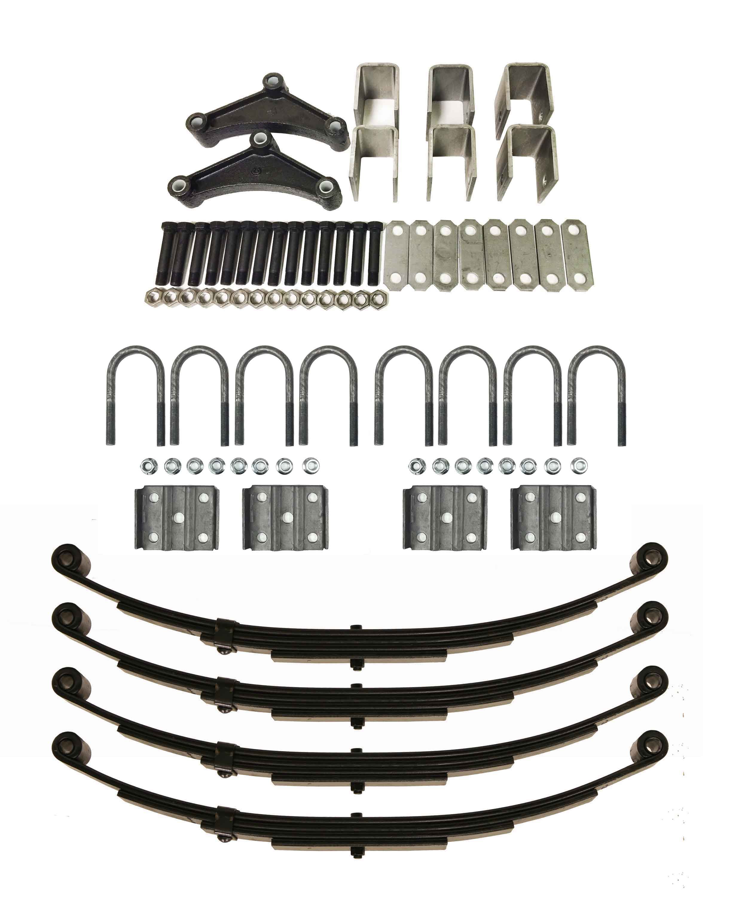 LIBRA 3500lb Tandem Trailer Axle Suspension Kit Leaf Springs U