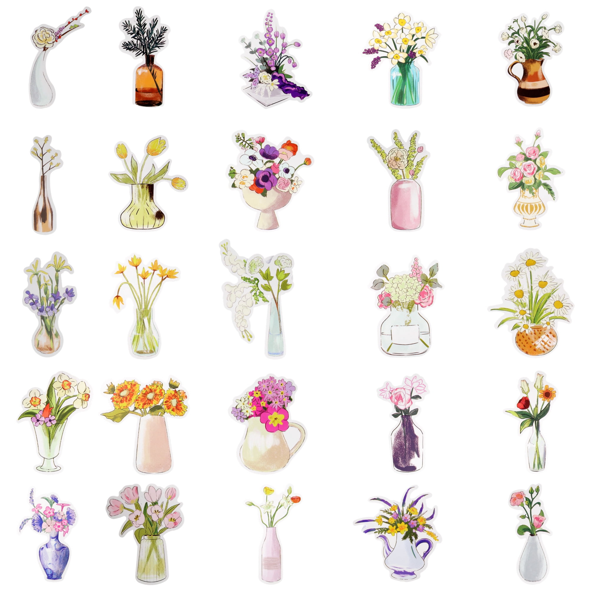 Unique Bargains Waterproof Reading Stickers for Laptop Scrapbook Flower