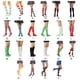 thumbnail image 4 of Sonducket 1 par de calcetines a rayas hasta la rodilla, elásticos, fáciles de combinar, antideslizantes, para fiesta, disfraz, rayas azules y rojas Type3 NO3 Sonducket AP008902-20, 4 of 6