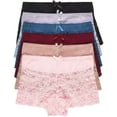 thumbnail image 1 of 12 pieces of Briefs Boxer Women Sexy Lace Boyshort Panty S-3XL Regular + Plus Size (X-LARGE), 1 of 5