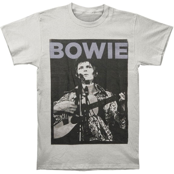 David Bowie Men's Bowie Rock 2 T-shirt X-Large Grey