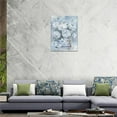 thumbnail image 5 of Farmhouse Blue White Flower Bathroom Decor Wall Art Rustic Farm Country Floral Christian Cross Pictures Wall Decor Canvas Painting Prints Artwork Home Framed for Bathroom Kitchen Bedroom 12"x16", 5 of 6