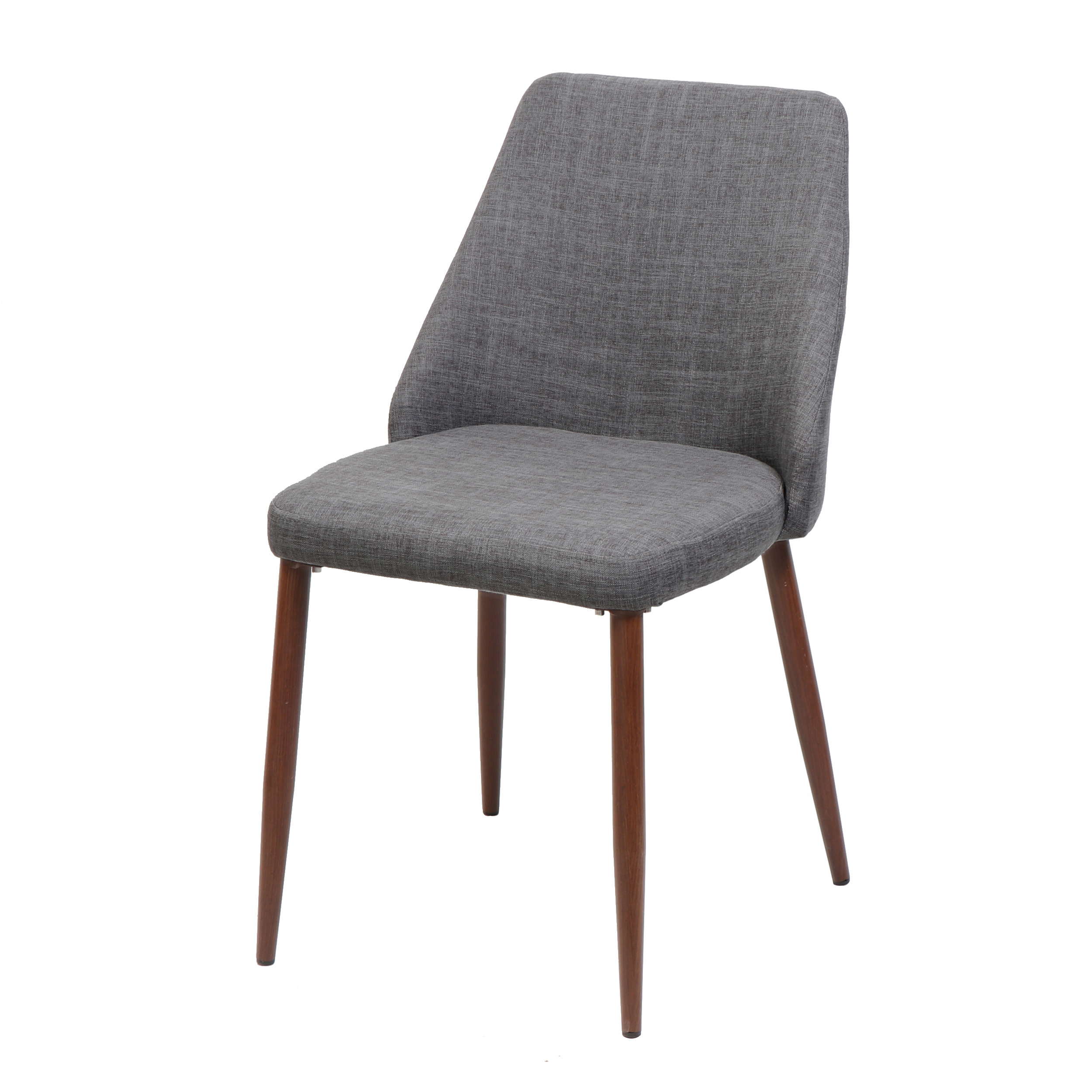 Noble House Calliope Indoor Fabric Dining Chairs, Set of 2, Light Gray
