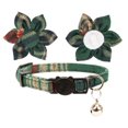 thumbnail image 2 of Mumup 1/2Pcs Christmas Cat Collar with Bow Tie Flower Sailor Bowtie Breakaway Safety Detachable Plaid Kitten Cats Pet Cute B Sailor Bow from 7" to 11", width 0.4", 2 of 4