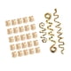thumbnail image 5 of Kit de 28 accesorios para rastas, joyas para el cabello, trenzas de cola de caballo, barba y cabello. Oro, 5 of 9