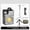 Silver, variant on HOARBOEG 3500 Lumen Rechargeable LED Camping Lantern Flashlight Combo, 2-in-1 Portable Outdoor Lighting, IPX4 Waterproof Magnetic Base, Tripod for Hiking Tent Emergency