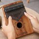 thumbnail image 3 of Piano de pulgar Kalimba de 17 teclas; Martillo de afinación, cubiertas para dedos, pegatinas para llaves y más incluidos; Regalo de Navidad, 3 of 5
