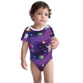 thumbnail image 3 of Daiia Astronaut Printed Unisex-Baby Short Sleeve Onesies Bodysuits Baby Climbing Clothes Soft and Comfortable Romper with Expandable Shoulder Design-6 Months, 3 of 8