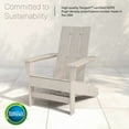 thumbnail image 7 of DuroGreen Aria Adirondack Chair Set Made With All-Weather Tangent Sustainable Lumber, 2 Chairs, 1 Side Table, Oversized, High End Patio Furniture for Porch, Lawn, Deck, No Maintenance, Paper Birch, 7 of 7