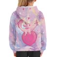 thumbnail image 4 of DISNIMO Axolotl Hoodies Girls Heart Hoodie Long Sleeve Hoodies Boys and Girls 11-13 Preppy Sweatshirt for Teens Girls Hooded Sweatshirts Pullover Hoodies for Children Lightweight Fall Clothes, 4 of 7