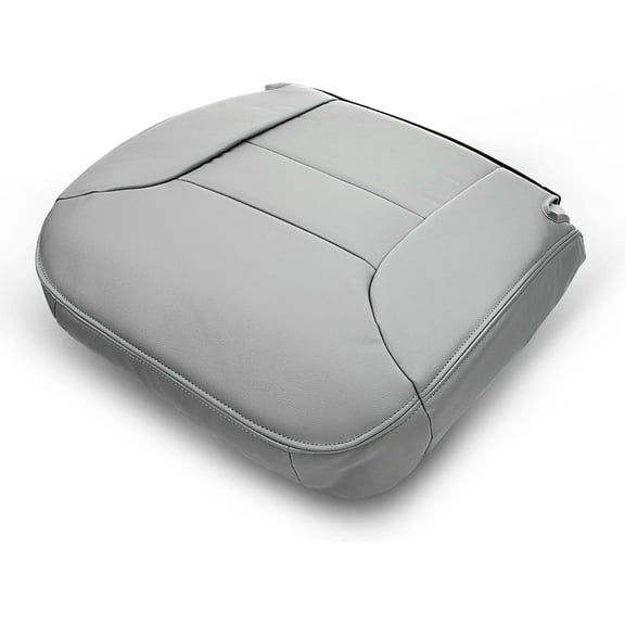 A-Premium Pewter Gray Bottom Seat Cover Compatible with Chevrolet Silverado 1500 2500 Tahoe C1500 C2500 K1500 Suburban C3500 Front Left Driver Side