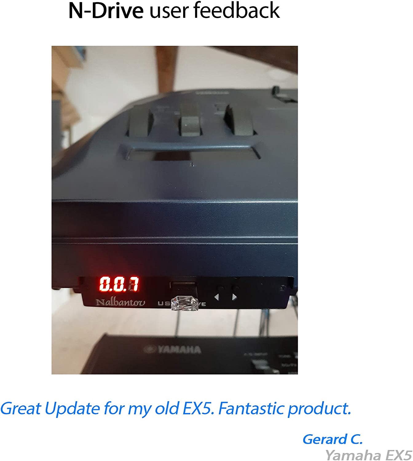 Floppy Disk USB Emulator Nalbantov N-Drive 1000 for Yamaha EX5/EX5R/EX7