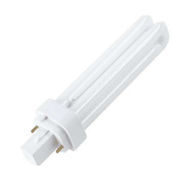 GoodBulb CFL PL Lamp 18W G24d-2 2-Pin Base 2700K Warm White 1080 Lumens 120V 12,000 Hour Life 2 Pack