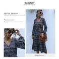thumbnail image 4 of Women's Ruffle Countryside Style Long Sleeve Dress, 4 of 5