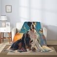 thumbnail image 2 of Hirioo Colorful Sky Puppy for Flannel Blanket, Cozy and Warm Throw for Bed or Couch ,Perfect for All Seasons-60"x50", 2 of 6
