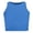 Blue, variant on lnmuld Kids Girls Solid Color Ribbed Sleeveless Crop Top Casual Summer Basic Vest Tee Size:13-16 Years