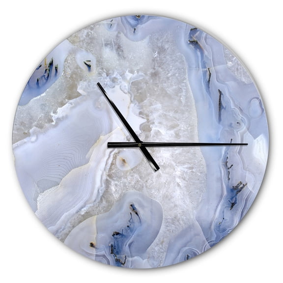 Designart 'Agate Stone ' Modern wall clock