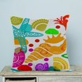 thumbnail image 1 of ABPHQTO Colorful Sealife Starfish Crab Funda de almohada Funda de almohada Protector de almohada Dos lados 45x45 cm ABPHQTO PillowC21-18x18, 1 of 2