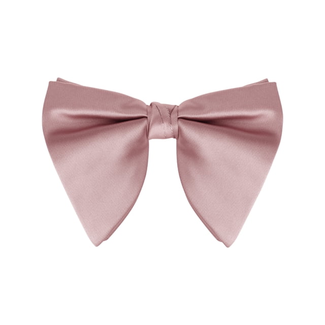 CORBATA DE LAZO DE SATÉN SÓLIDO PREATADA PARA HOMBRES INSPIRE CHIC, AJUSTABLE, TAMAÑO ÚNICO, ROSA POLVO, PARA BODAS ELEGANTES
