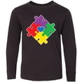 thumbnail image 3 of Inktastic Autism Awareness Month Puzzle Long Sleeve Youth T-Shirt, 3 of 5