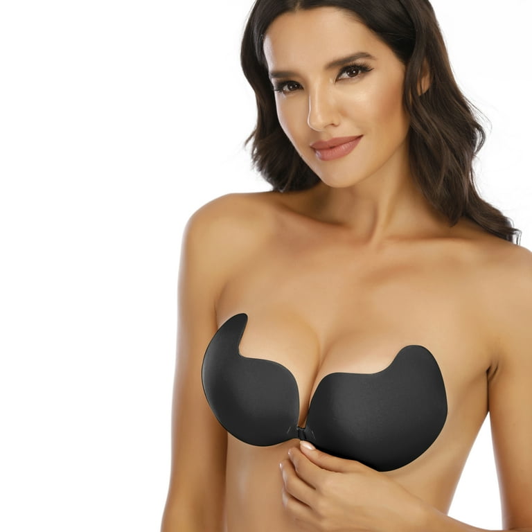 STTOAY Self Adhesive Invisible Bra Push Up Backless Strapless Magic Sticky  Bras for Women