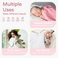 thumbnail image 5 of Yoofoss Hooded Baby Towels for Newborn 2 Pack 100% Muslin Organic Cotton Baby Bath Towel with Hood for Babies, Infant, Toddler and Kids, 32x32Inch, Soft and Absorbent Newborn Essential, 5 of 10