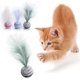 thumbnail image 2 of Foam Ball Throwing Toys Interactive Plush Toys Pet Supplies 1Pc Star Texture Ball Feather Funny Cat Toy Star Ball Plus Feather (Color : Green), 2 of 4