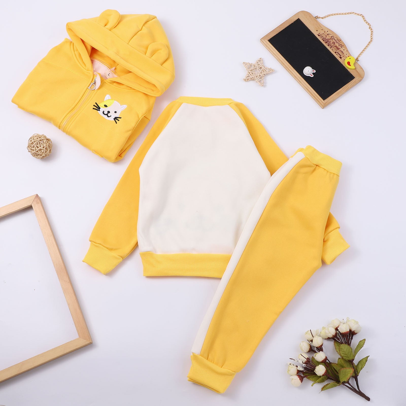HIPYLO Christmas Newborn Outfit Boys Baptism Outfit Toddler Girl Clothing Set Vintage Baby Girl Clothes Boys Clothes Size 8-10 Tween Girl Return, Yellow 18-24 Months