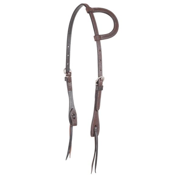 Martin Saddlery Roughout Chocolate Slip Ear Headstall