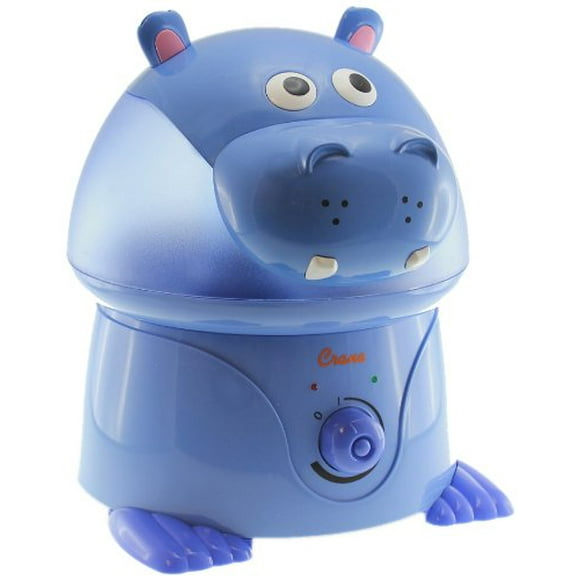 Crane USA Filter-Free Cool Mist Humidifiers for Kids, Hippo