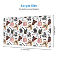 thumbnail image 2 of Bingfone Hip Hop Dog Large Gaming Mouse Pad,Extended Desk Mousepad with Stitched Edges,Non-Slip Base,Water Resist Keyboard Pad for Gamer, Office & Home, 29.5 x 16 in, 2 of 6