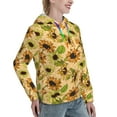 thumbnail image 6 of Lsque Sunflowers Pattern Casual Women's Hoodie,Hooded Sweatshirt with Kangaroo Pocket,Pullover Hoodie with Eye-catching Drawstrings-Large, 6 of 7