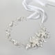 thumbnail image 2 of Nvzi Horquillas para el pelo de boda con flores para novias, peinetas con perlas de cristal, pinzas para el pelo, accesorios para el pelo de boda dorados, joyas plateadas, 2 of 4