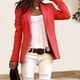 thumbnail image 5 of Blusa Mangas Largas Blazer casual para mujer Color caramelo Moda Trabajo Oficina Chaquetas Ropa femenina (Rojo S) Cgtredaw Rojo T S para Mujer, 5 of 6