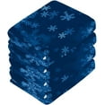 thumbnail image 4 of SKYSONIC Christmas Blue Snowflake Washcloths Set of 2, Highly Absorbent Soft Cotton Fingertip Towels for Bathroom, Kitchen, Gym, Spa, Home Decor, 12 x 12 Inch, 4 of 7