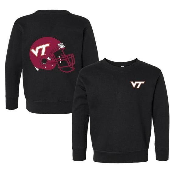 Toddler Chad & Jake Black Virginia Tech Hokies Logo Pullover Sweatshirt