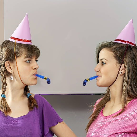 NICEXMAS 20Pcs Party Whistles Assorted Color Durable Noise Maker for Birthday Wedding and Holiday Celebrations