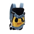 thumbnail image 2 of Pet Carrier Backpack for Small Dogs Cats, Hands-Free Front Pack Dog Chest Carrier, Adjustable Shoulder Straps for Walking Traveling, Breathable Outdoor Travel Bag, Light Blue, L, 2 of 3