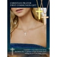 thumbnail image 6 of Bestyle Sterling Silver Cross Necklace for Women, Gold Plated Small Cross Pendant Necklace Choker Birthday Christmas Prayer Gifts for Daughter Mom, 6 of 9