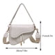 thumbnail image 3 of Bolso Hombro Cuero PU para Mujer Bolso Hombro Con Dos Correas Bolsos (blanco), 3 of 9