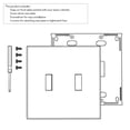 thumbnail image 4 of LSU Tigers Basketball Design Double Toggle Light Switch Plate, 4 of 4