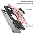 thumbnail image 6 of Hotpom for iPhone 17 Case with 2 Pack Privacy Screen Protector Dual Layer Rugged Shockproof Protection with 360° Rotating Stand and Car Mount Capability, Pink, 6 of 7