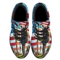 thumbnail image 2 of Memorial Day Veteran Stnding For The Kneel For The Cross Eagle Shoes Sneakers Black Size 10.5, 2 of 7