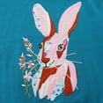 thumbnail image 2 of Girls Cotton Crewneck Sweatshirt Long Sleeve Embroidered Rabbit Pullover Kids Kids Teal Top,Size 2-3 T, 2 of 9