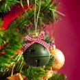thumbnail image 2 of Campana de Navidad, juego de 6 piezas de adornos de metal para árboles de Navidad, adornos de campana colgantes de metal, adornos de campana para colgantes de decoración de cumpleaños de árboles de, 2 of 5