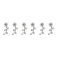 thumbnail image 1 of Qarigey Pendientes de flores de moda para mujer: elegantes y delicados pendientes de tuerca para mujer, pendientes de perlas, elegantes, Type1 NO1, 1 of 6