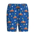 thumbnail image 4 of Naloa Dinosaur Driving Men's Short Pajama Pants, Lounge Comfort Shorts with Elasticized Waistband and Side Pockets - Large, 4 of 9