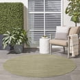 thumbnail image 3 of Nourison Essentials Indoor/Outdoor Green Gold 4' x Round Area Rug (4 Round), 3 of 9